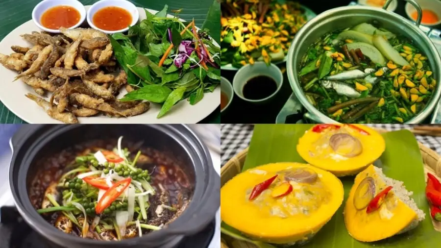 mekong dishes in floating season linh fish