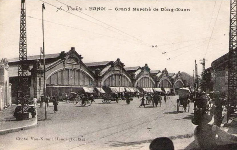 mercato dong xuan nel passato