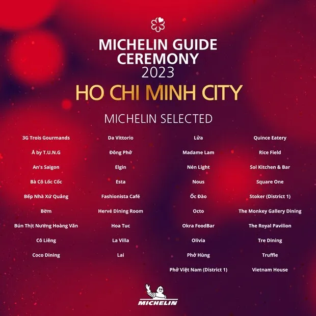 michelin selected ho chi minh city