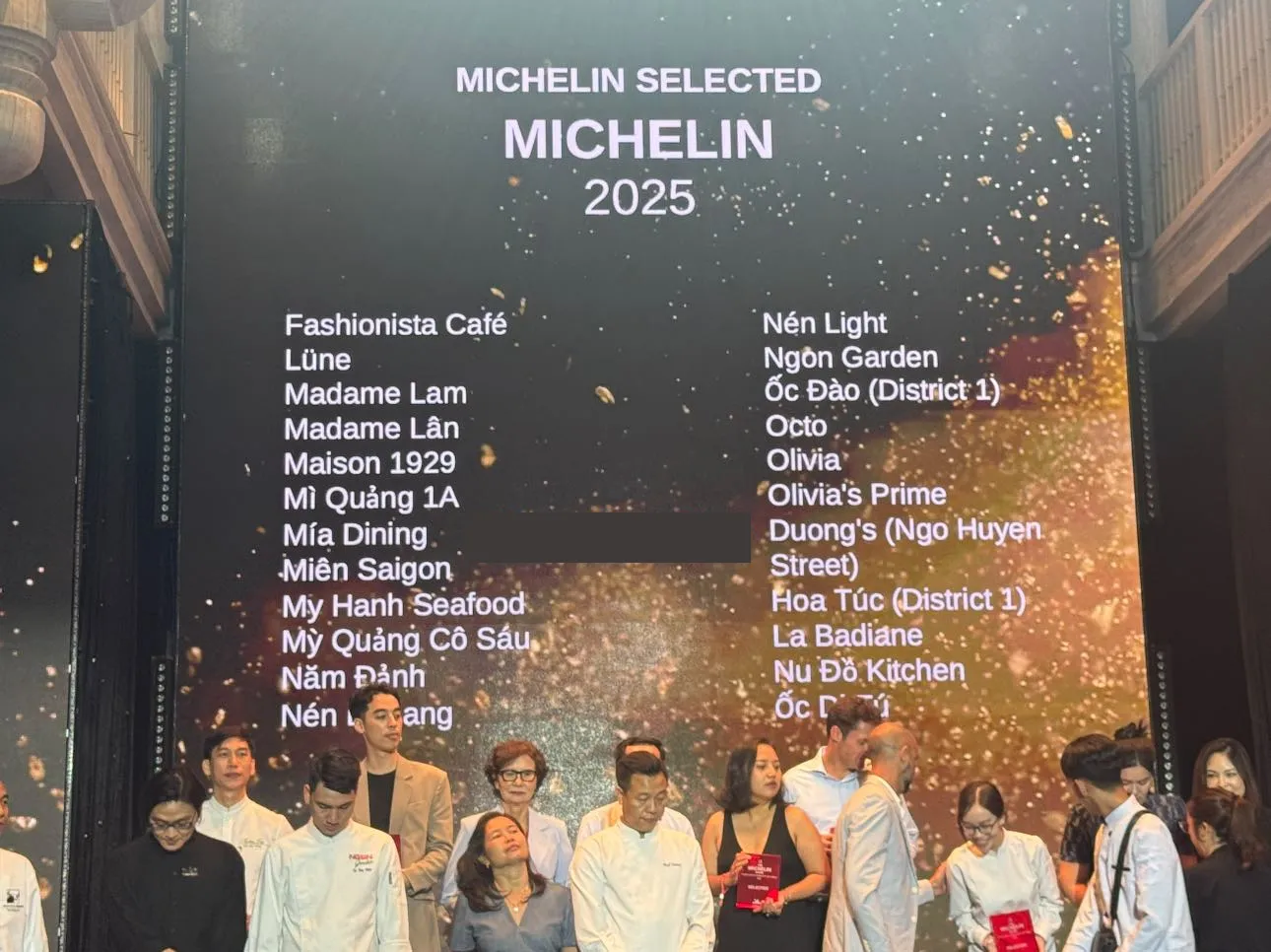 selected restaurant by michelin 2025