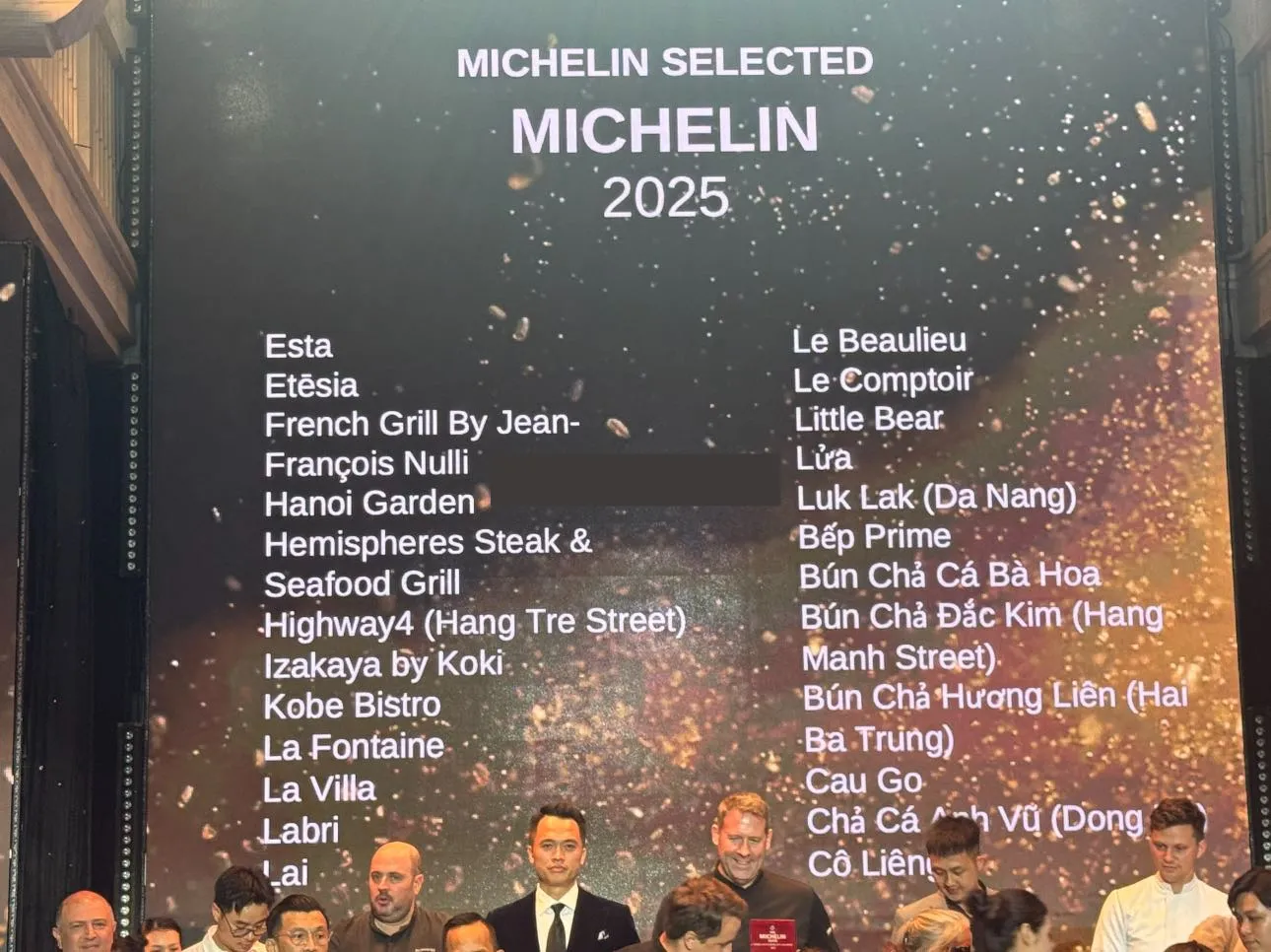 selected restaurant by michelin 2025