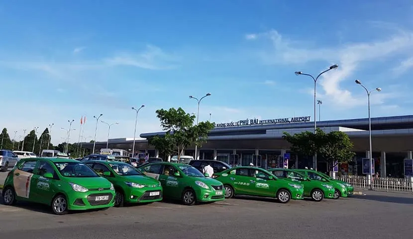 aeroport Phu bai au centre en taxi