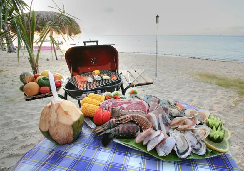 picnic a tien sa spiaggia da nang 