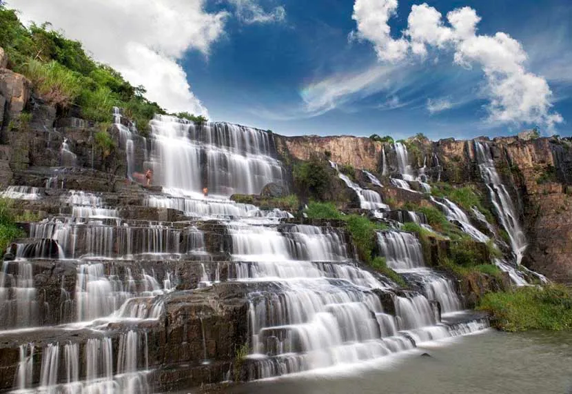 the beauty of pongour waterfall