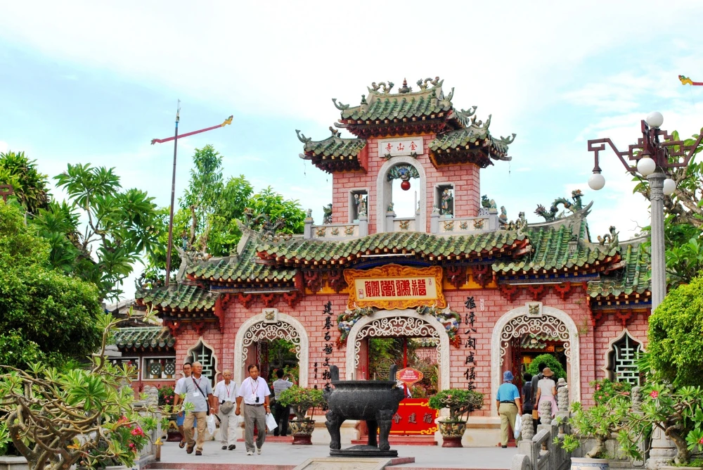 La salle d'assembl&eacute;e de Phuoc Kien &agrave; Hoi An