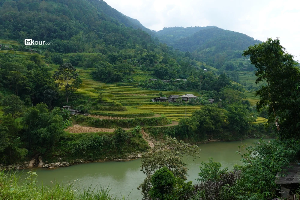 Randonn&eacute;e &agrave; Hoang Su Phi entre les rizi&egrave;res en terrasses