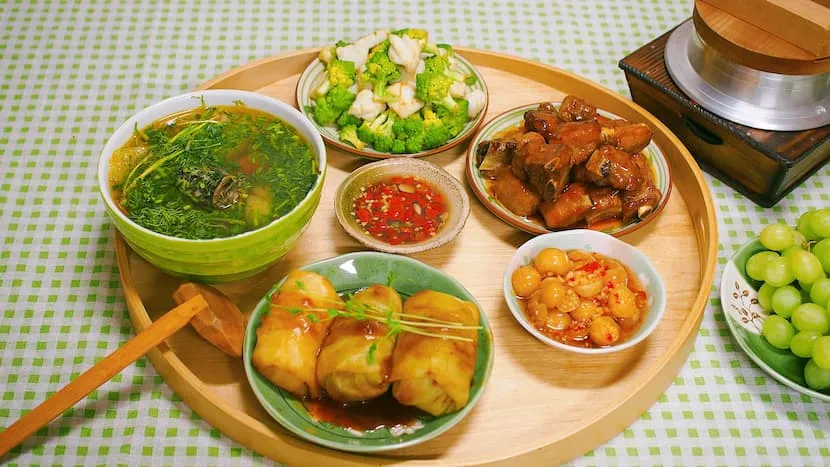 repas quotidien des Vietnamiens