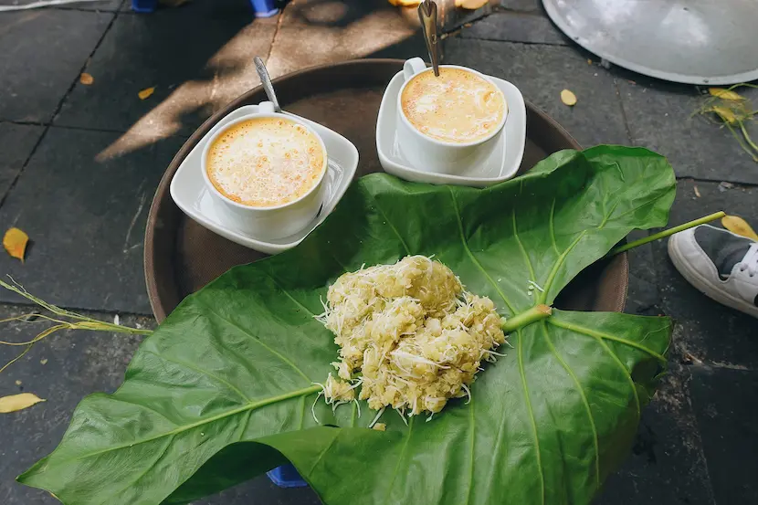 arroz glutinoso verde vietnamita