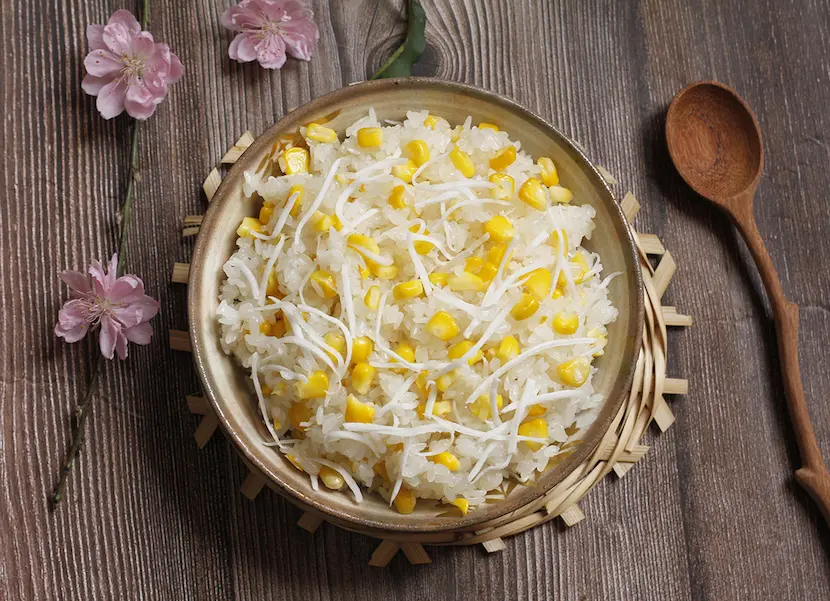 arroz glutinoso de maíz vietnamita