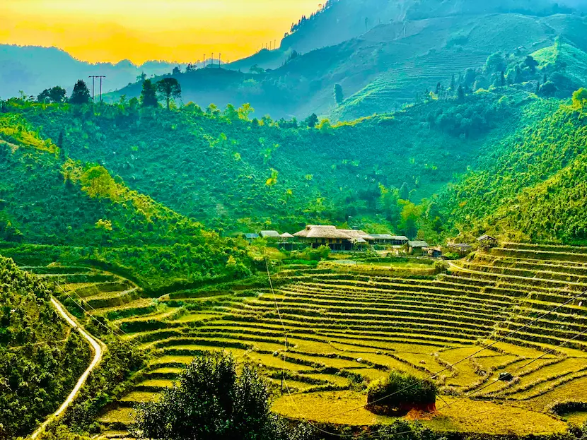 Les rizières en terrasses de Ban Lien, Bac Ha