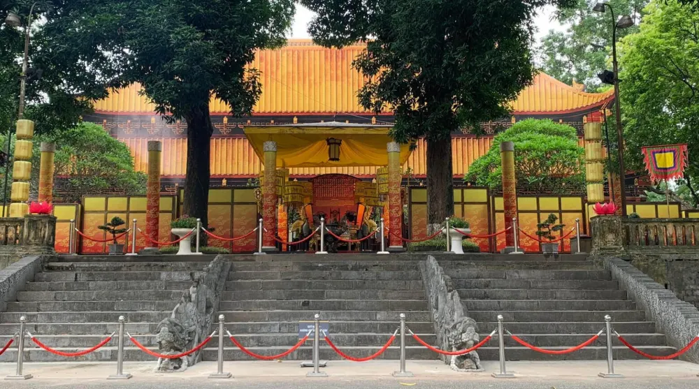 Vestiges du palais Kinh Thien dans la Cité impériale de Thang Long