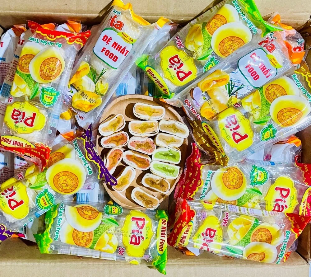 Soc Trang B&aacute;nh p&iacute;a, un dolce tradizionale vietnamita