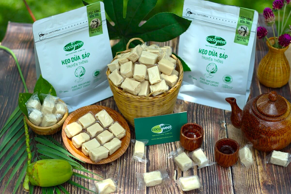 Kẹo dừa, dolciumi tradizionali di Ben Tre