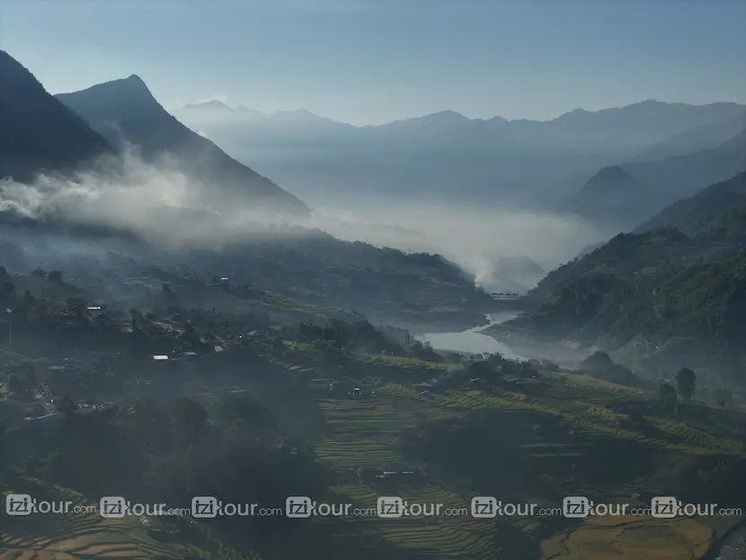riziere en terrasse nord vietnam ta van