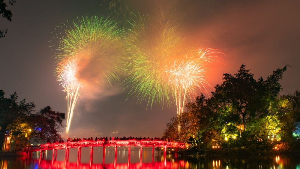 celebración Tet en Hanói