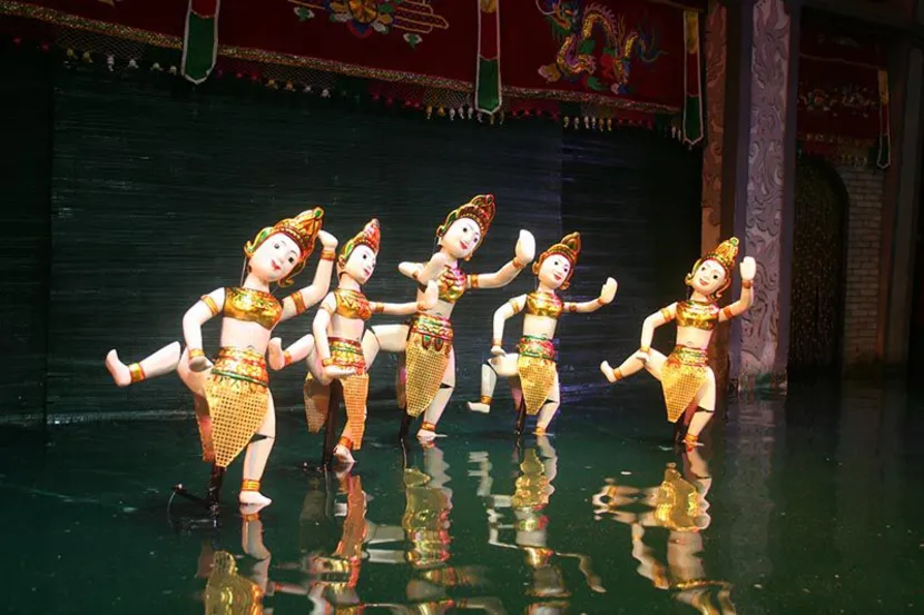 ho chi minh with kids water puppet show