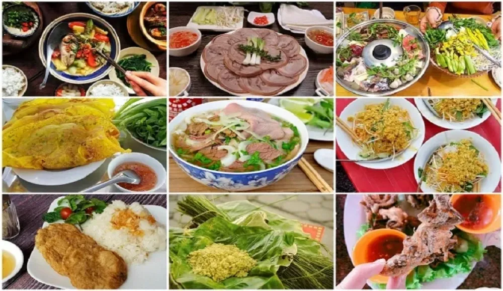 enjoy the variety of vietnamese food