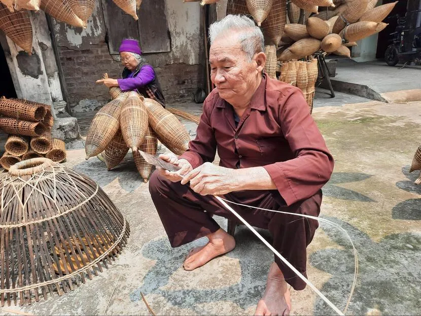 village traditionnel piège poisson