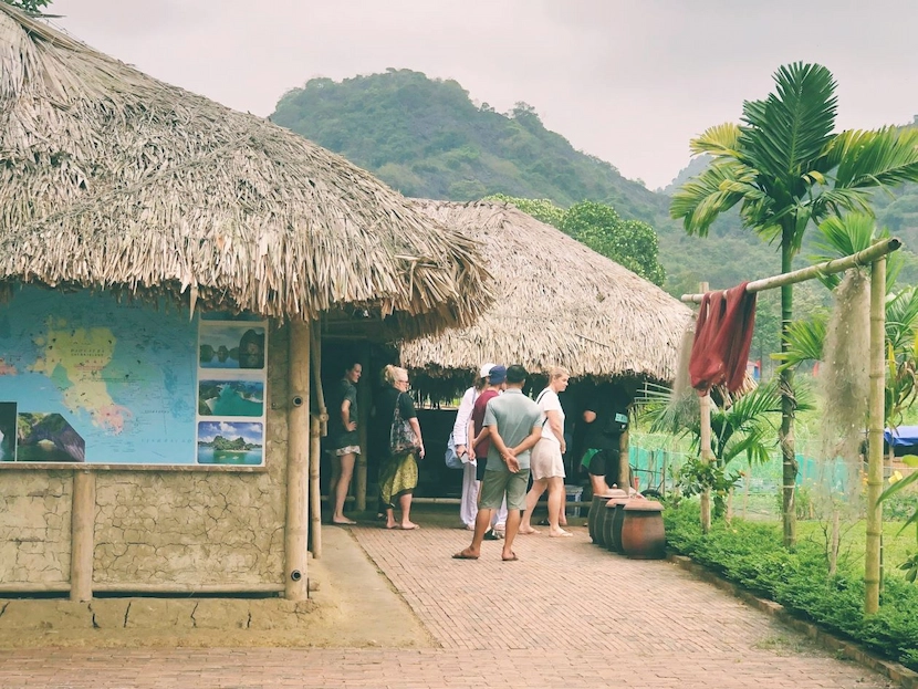 lan ha bay viet hai village on cat ba island