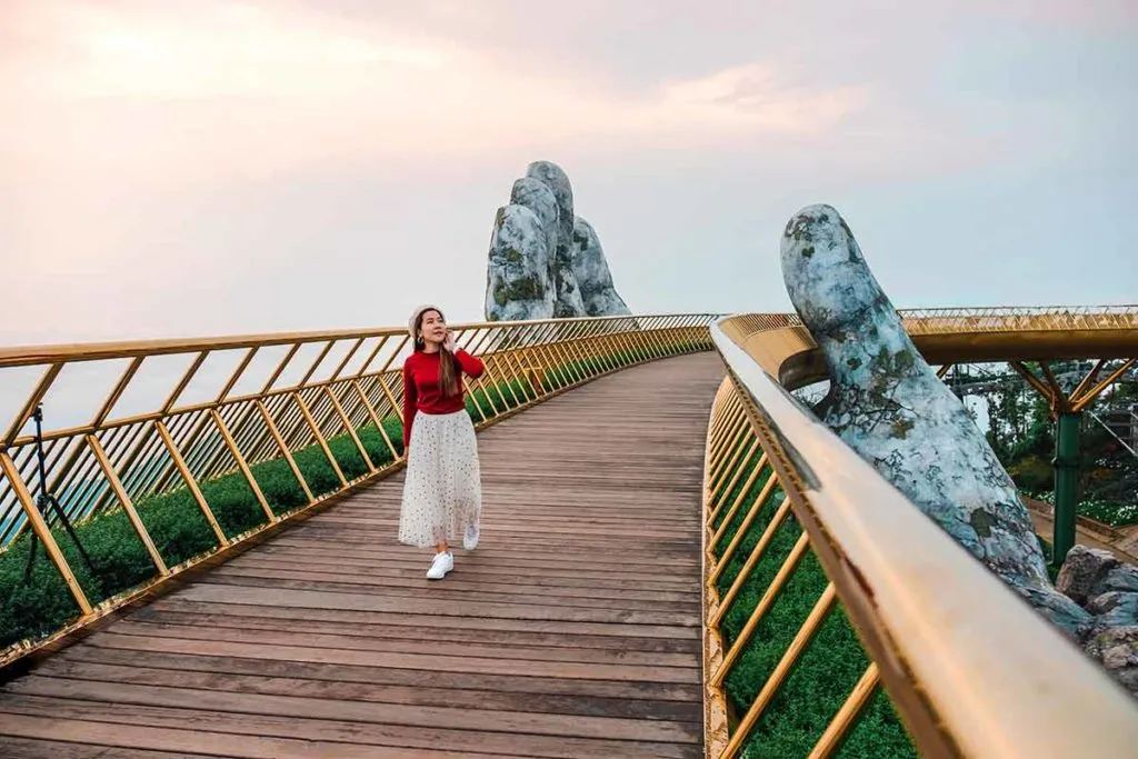 vietnam famous landmarks golden bridge