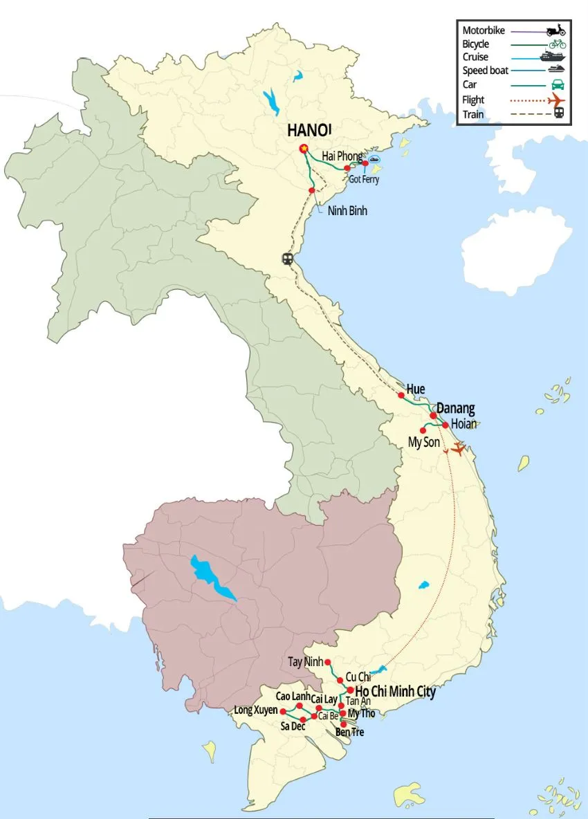vietnam trip itinerary in 15 days