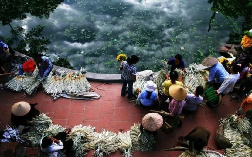 villaggio dei cappelli a cono tradizionali vietnam 2