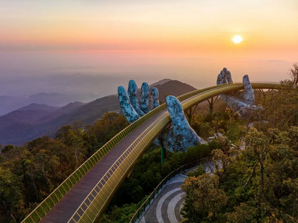 Golden Bridge in Da Nang, Vietnam