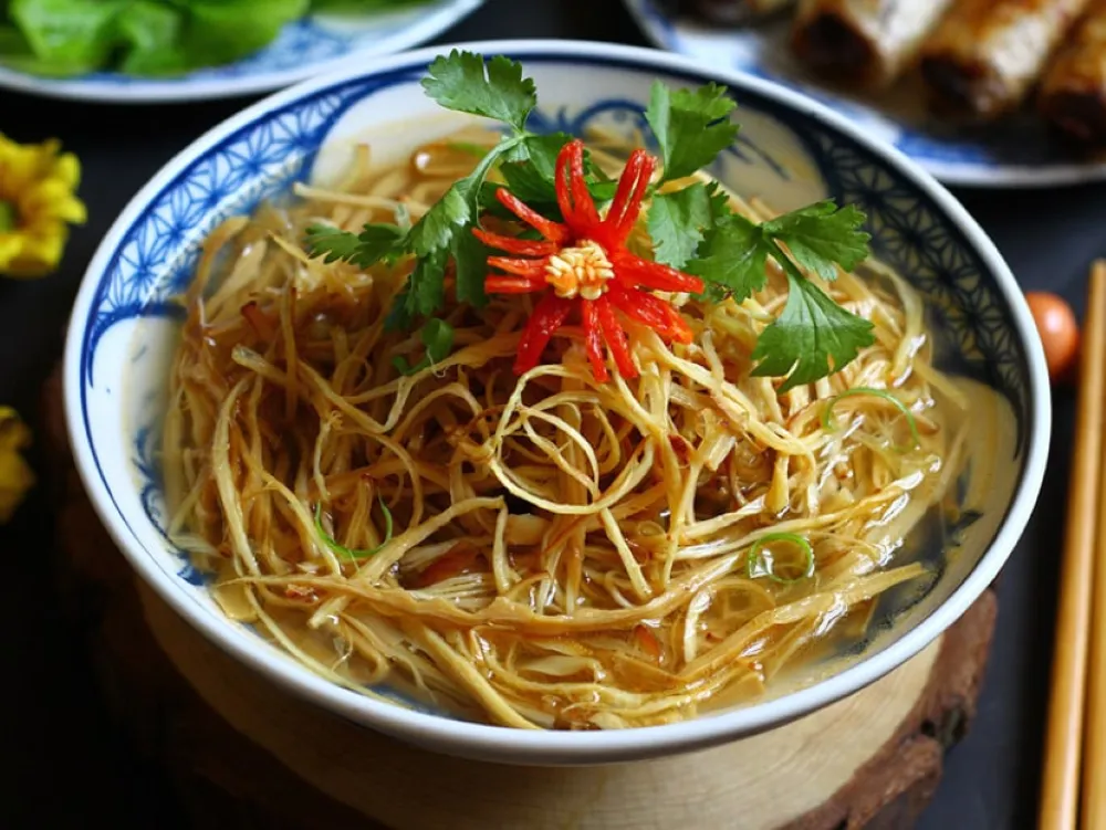 Sopa de calamares en Bat Trang