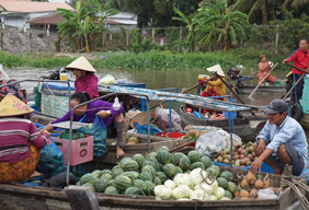 Mercato galleggiante Phong Dien