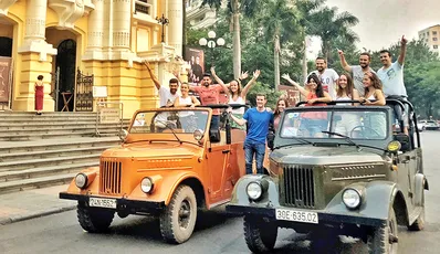 Hanoi food, culture, sights and fun with Jeep Car