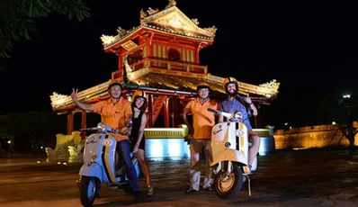 Streets and Eat of Hue by Vespa (Group tour)