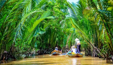 Escursione di un giorno ai tunnel di Cu Chi e al delta del Mekong