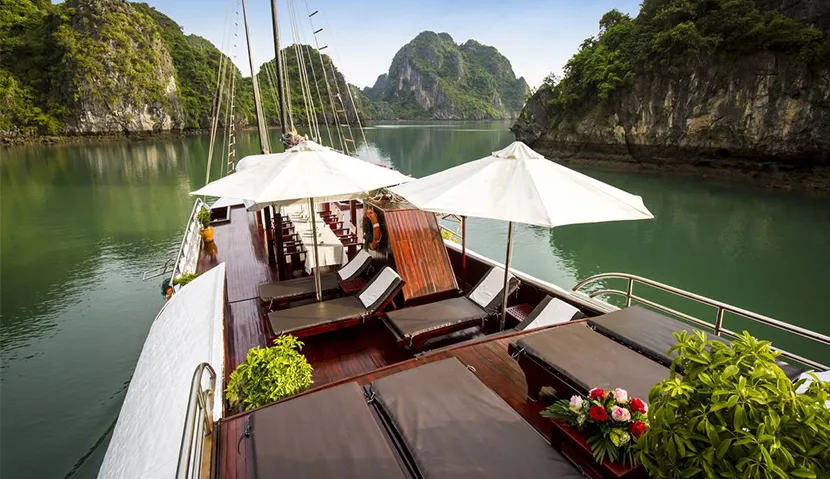 Indochina Junk Prince 4-Cabin Private Cruise | Bai Tu Long Bay 2 days 1 night