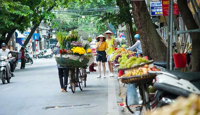 Passeio a pé de meio dia em Hanói 
