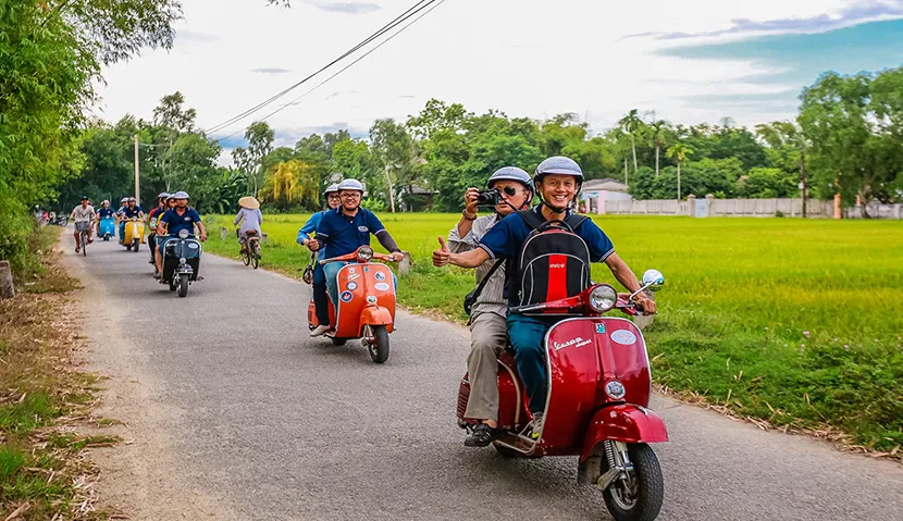 Vespa Tour Rich traditions of Hue countryside