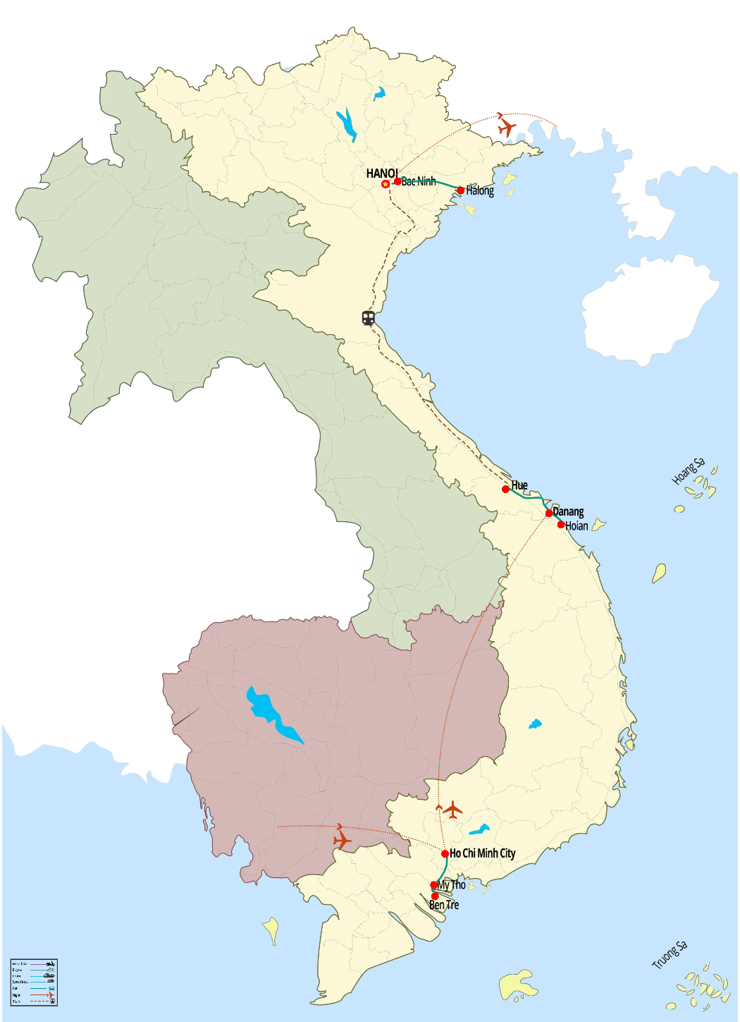 Herencias de Vietnam (Saig&oacute;n a Han&oacute;i)