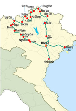 Viagens no Norte do Vietnã